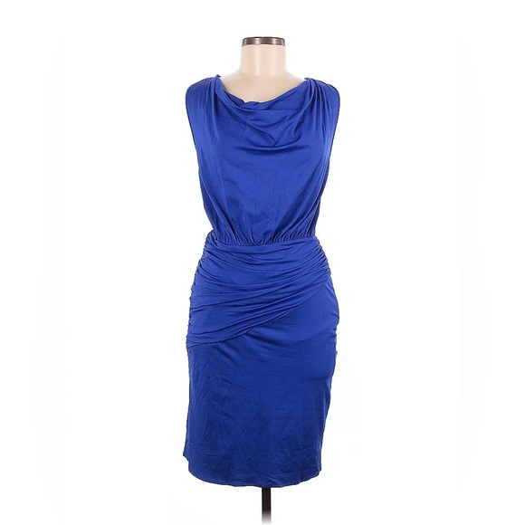 Marc New York Royal Blue Elegant Sleeveless Ruffle Midi Dress! Size S/M. - Picture 1 of 14